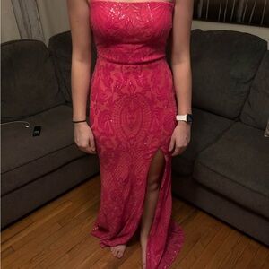 Elegant Pink Prom Dress